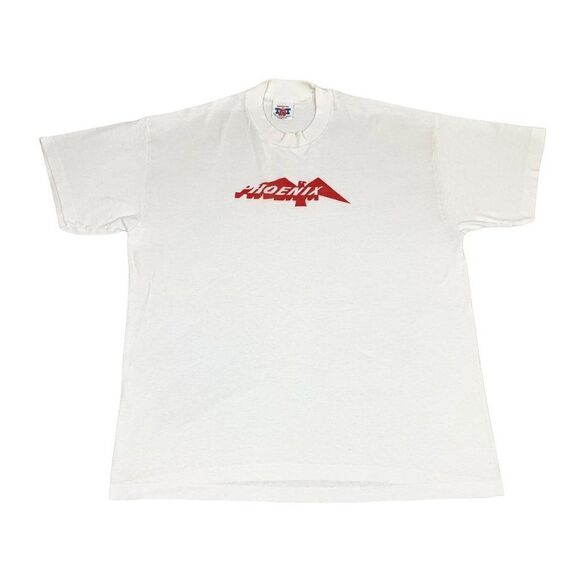 Vintage 80s Phoenix Company T-Shirt XL White Bird Single Stitch - Picture 1 of 9